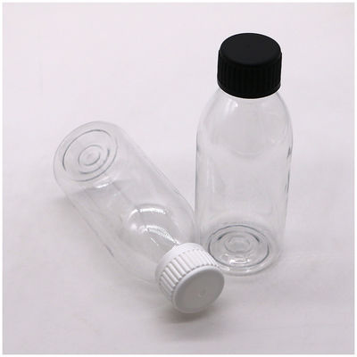 150 ml PET Oval Amber Rezept Apotheke Flüssige Medizin Schuppenbehälter mit Deckel