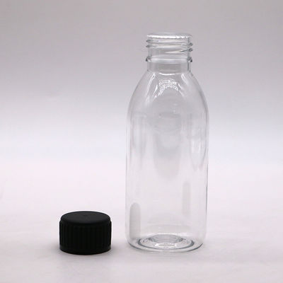 150 ml PET Oval Amber Rezept Apotheke Flüssige Medizin Schuppenbehälter mit Deckel