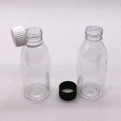 150 ml PET Oval Amber Rezept Apotheke Flüssige Medizin Schuppenbehälter mit Deckel