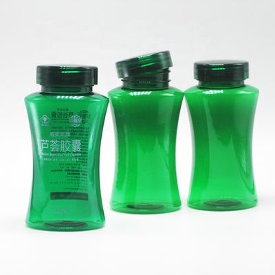 Design PET Sammeln Taille Flasche für Nahrungsergänzungsmittel Kapsel Pille Tablette