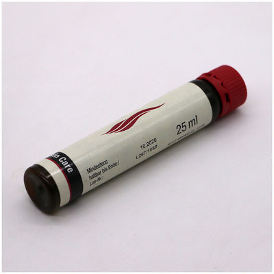 Lebensmittelqualität 30 ml PET Rundform schlanke orale Flüssigkeitsflasche aus Kunststoff mit manipulationssicheren Deckeln