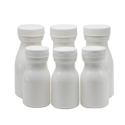 Weiße 60 ml HDPE-Flasche aus Kunststoff zur bequemen Aufbewahrung von Feststofftabletten und Kapseln