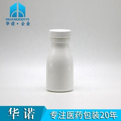 Weiße 60 ml HDPE-Flasche aus Kunststoff zur bequemen Aufbewahrung von Feststofftabletten und Kapseln