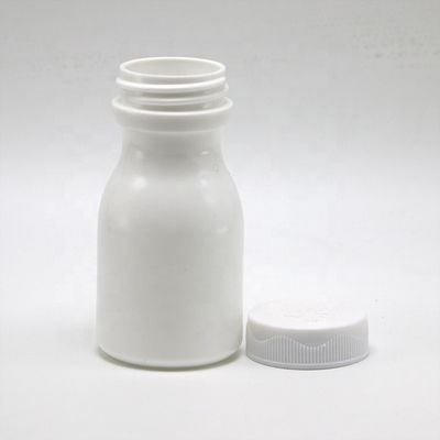 Weiße 60 ml HDPE-Flasche aus Kunststoff zur bequemen Aufbewahrung von Feststofftabletten und Kapseln