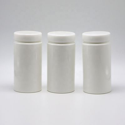 PE-Plastik 200 ml gerade Zylinderform Medizin Apothekenflaschen mit Aluminiumdeckel