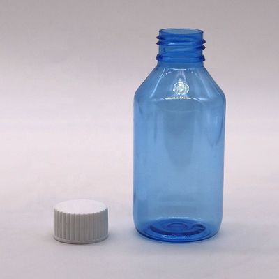PET-Flasche für Hustensaft pharmazeutischer Qualität mit Schraubkappe und individuellem Logo