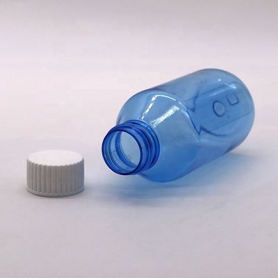 PET-Flasche für Hustensaft pharmazeutischer Qualität mit Schraubkappe und individuellem Logo