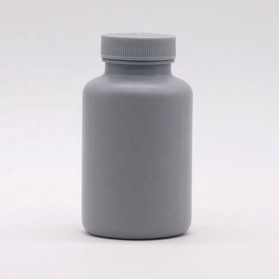 Matte 200 ml HDPE Silbergraue Plastikflasche für individuell anpassbare Verpackungen für feste Medikamente