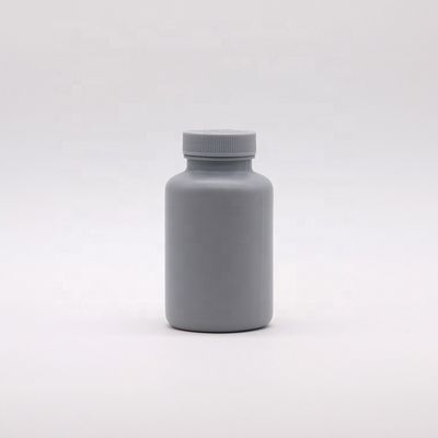 Matte 200 ml HDPE Silbergraue Plastikflasche für individuell anpassbare Verpackungen für feste Medikamente