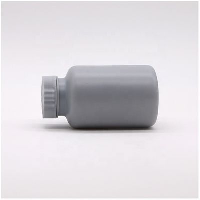 Matte 200 ml HDPE Silbergraue Plastikflasche für individuell anpassbare Verpackungen für feste Medikamente