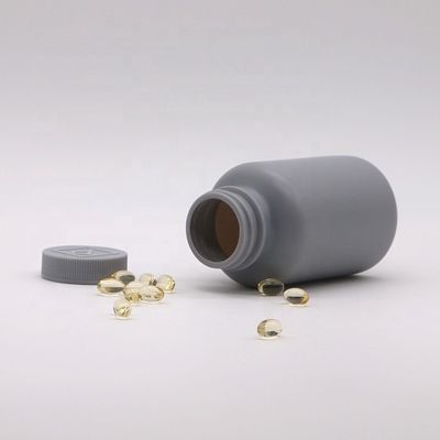 Matte 200 ml HDPE Silbergraue Plastikflasche für individuell anpassbare Verpackungen für feste Medikamente