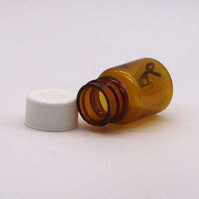 Siebdruck 15 ml leerer PET-Plastik-Pillenflasche für Festpulver