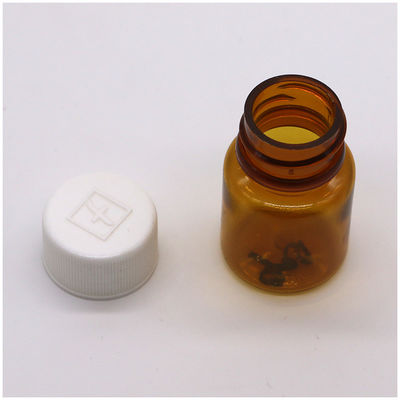Siebdruck 15 ml leerer PET-Plastik-Pillenflasche für Festpulver