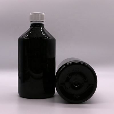 500 ml/16,9 oz PET Plastik Sirup Flasche Flüssigkeitszusatz Medizinbehälter mit Deckel