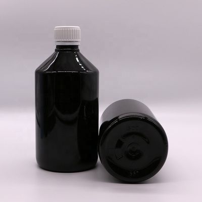 500 ml/16,9 oz PET Plastik Sirup Flasche Flüssigkeitszusatz Medizinbehälter mit Deckel
