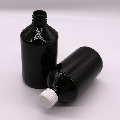 500 ml/16,9 oz PET Plastik Sirup Flasche Flüssigkeitszusatz Medizinbehälter mit Deckel