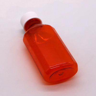 100 cc PET Amber/Orange Ahorn Husten Sirup orale Flüssigkeit Flasche mit CRC Kappe und Wärmesiegel