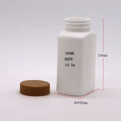 Sonstige Arzneimittel Farbe HDPE 160 ml Einzigartige Form Medizinflasche mit verschiedenen Deckeln