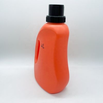 angepasste Farbe HDPE 2 Liter Flüssigwaschmittelflasche für Reinigungsbehälter