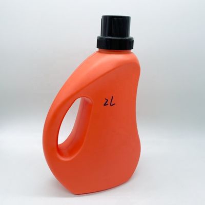 angepasste Farbe HDPE 2 Liter Flüssigwaschmittelflasche für Reinigungsbehälter