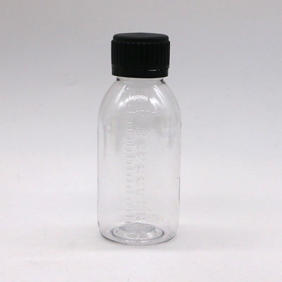 Schraubkappe PET-Flasche für 100 ml/60 ml Sirup-Basismaterial