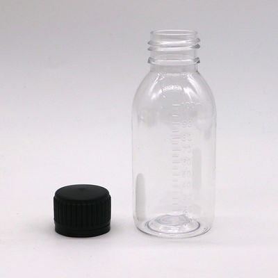 Schraubkappe PET-Flasche für 100 ml/60 ml Sirup-Basismaterial