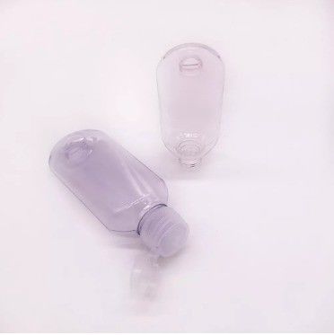 Klarer 50 ml PET-Handwaschbehälter Tragbarer Wiederauffüllbarer leerer Reisebottel mit Haken