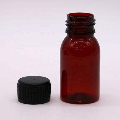 Flasche mit 50 ml PET-Husten Sirup für die Speicherung von Ölschmierflüssigkeiten
