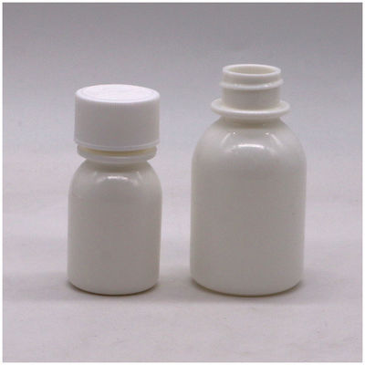 Kindersichere Deckelbehälter 60 ml PE weiße orale Flüssigkeitsflasche zur Behandlung von Husten Sirup