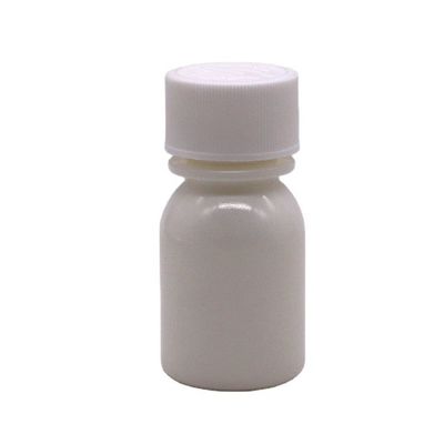 30 ml weiße PE-Flasche mit Flüssigkeit zum Einnehmen, Kindersichere Deckel und CRC-Kappe