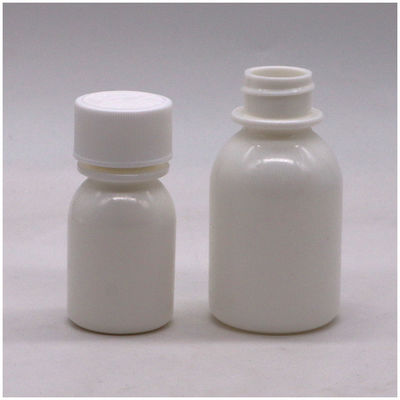30 ml weiße PE-Flasche mit Flüssigkeit zum Einnehmen, Kindersichere Deckel und CRC-Kappe