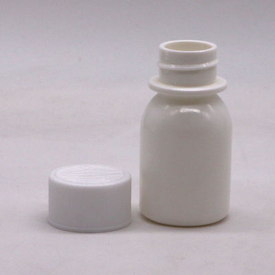 30 ml weiße PE-Flasche mit Flüssigkeit zum Einnehmen, Kindersichere Deckel und CRC-Kappe