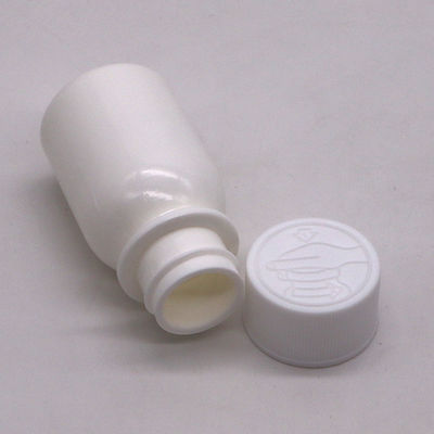 30 ml weiße PE-Flasche mit Flüssigkeit zum Einnehmen, Kindersichere Deckel und CRC-Kappe