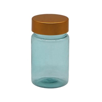 70 ml PET kleine transparente Flasche Kunststoff Medizinbehälter mit PS Cover OEM Service