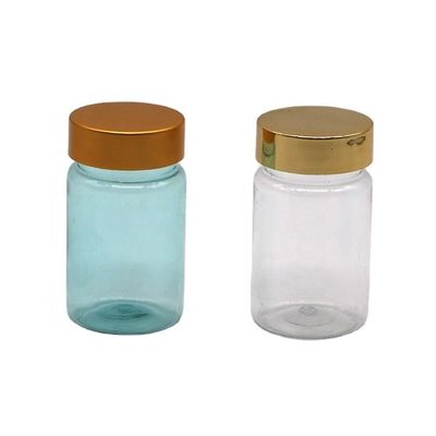 70 ml PET kleine transparente Flasche Kunststoff Medizinbehälter mit PS Cover OEM Service
