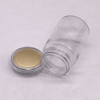 70 ml PET kleine transparente Flasche Kunststoff Medizinbehälter mit PS Cover OEM Service