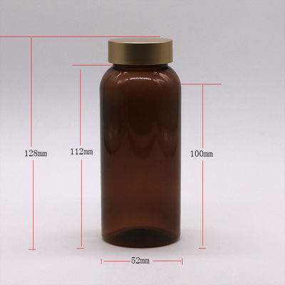 250 ml PET-Plastikflasche für das Nahrungsergänzungsmittel Pille Kapsel Tabletten Aufbewahrungsbehälter Matt Finish
