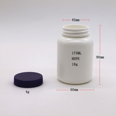 175CC HDPE Plastik-Flasche mit breitem Mund für die Medizin