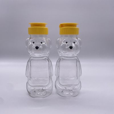 200 ml Plastikflasche in Bärenform mit Aluminium-Schraubkappe