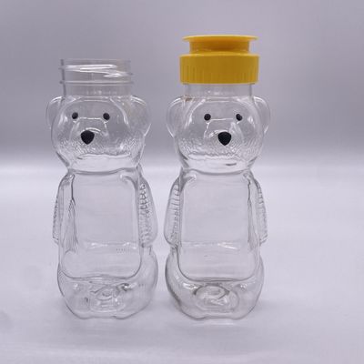 200 ml Plastikflasche in Bärenform mit Aluminium-Schraubkappe