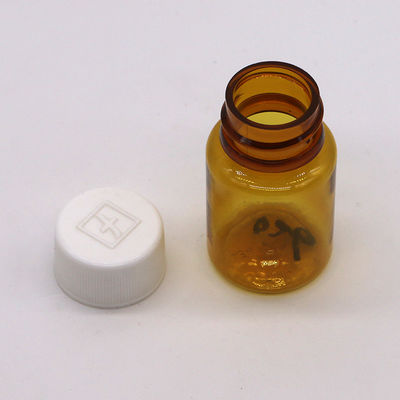 Pharmazeutische Verpackung PET-Flasche aus Kunststoff mit transparenten Farben und Bildschirmdruck