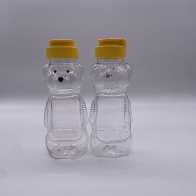 200 ml Plastikflasche in Bärenform mit Aluminium-Schraubkappe
