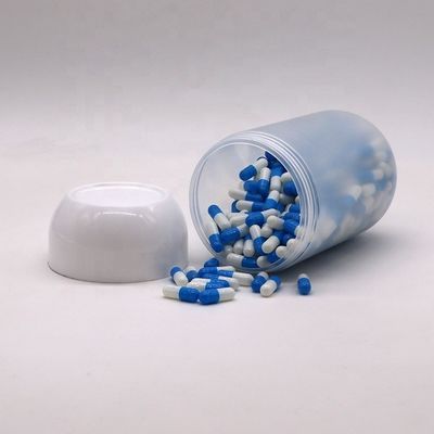 Schraubkappe 550ML PP Kapselform Plastik-Food-Glas für Kekse Süßigkeiten angepasste Farbe