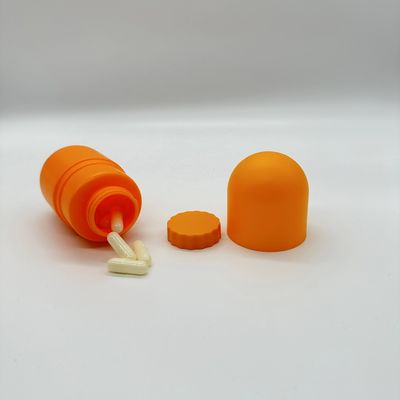 Bildschirmdruck HDPE Plastikkapselflasche für Kapselpillen