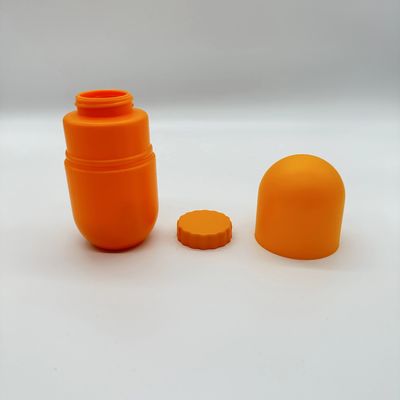 Bildschirmdruck HDPE Plastikkapselflasche für Kapselpillen