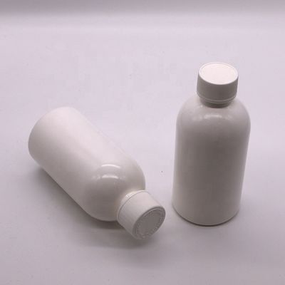 Siebdruck 100 ml/200 ml250 ml HDPE weiße leere Medizinflasche mit Kindersicherheitskappe