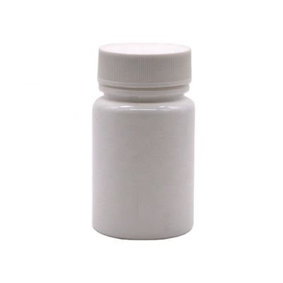 HDPE-Plastikflasche mit Schraubverschluss und individueller Etikettendruckleistung mit einer Kapazität von 45 ml