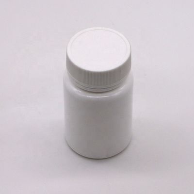 HDPE-Plastikflasche mit Schraubverschluss und individueller Etikettendruckleistung mit einer Kapazität von 45 ml