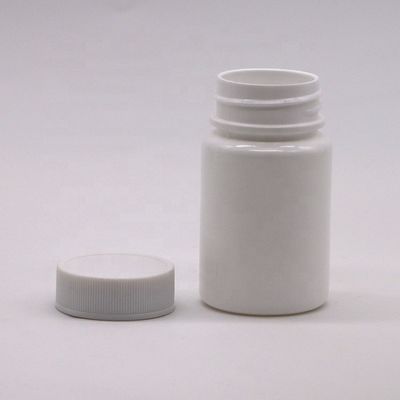 HDPE-Plastikflasche mit Schraubverschluss und individueller Etikettendruckleistung mit einer Kapazität von 45 ml