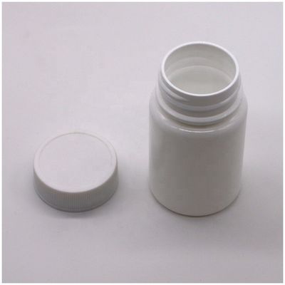 HDPE-Plastikflasche mit Schraubverschluss und individueller Etikettendruckleistung mit einer Kapazität von 45 ml